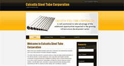 Desktop Screenshot of calcuttasteeltube.com