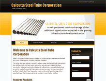 Tablet Screenshot of calcuttasteeltube.com